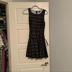 lily rose black lace dress with white under size M